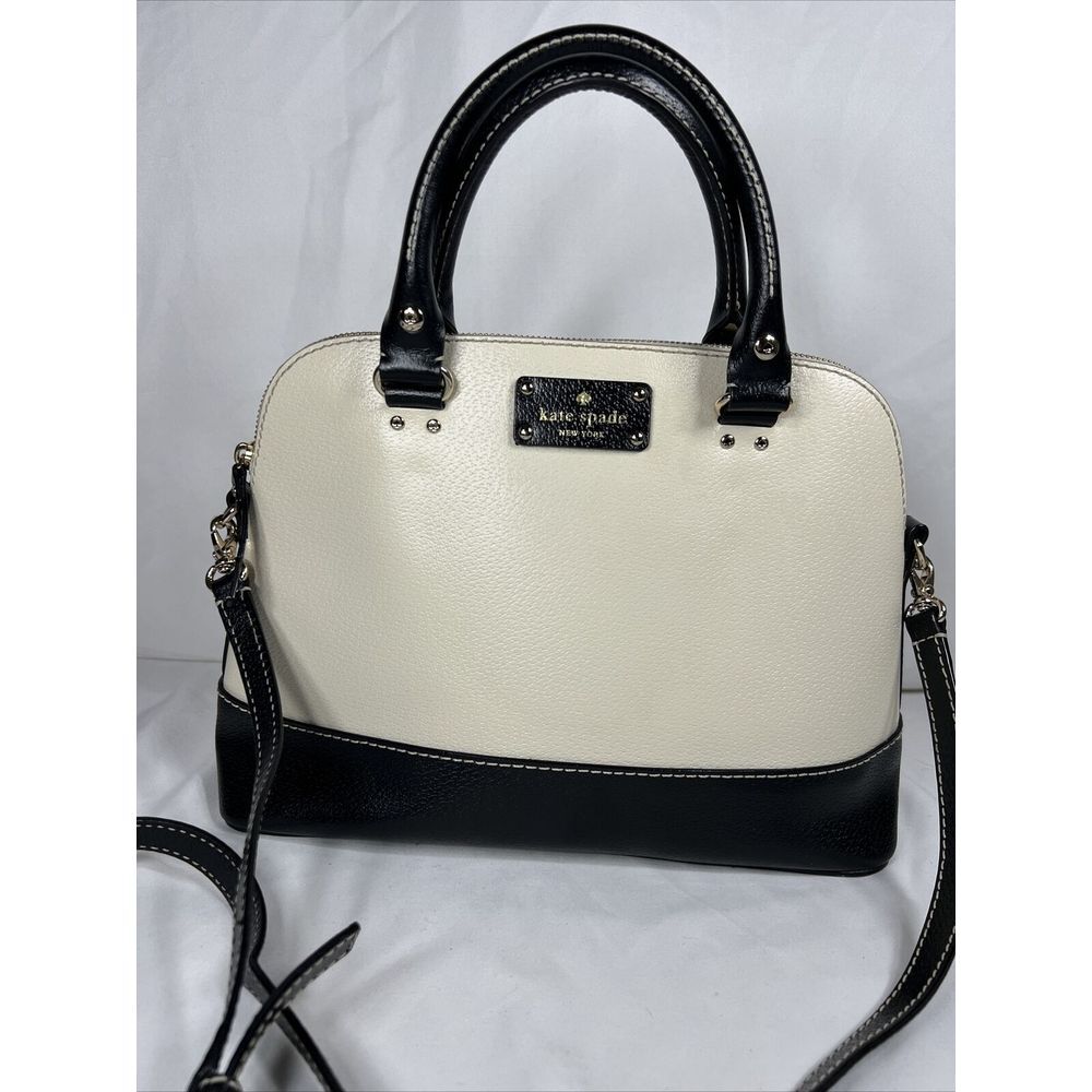 Kate Spadeβ Berkeley Lane Medium Rachelle Handbag in Porcelain/Black